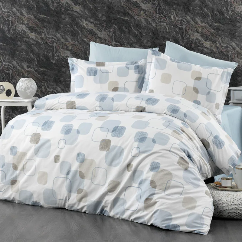 Σεντόνια Υπέρδιπλα Σετ Dimcol Melina 707 Light Blue Ks