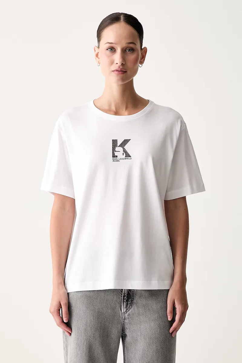 Karl Lagerfeld Jeans t-shirt γυναικείο με μοντάλ