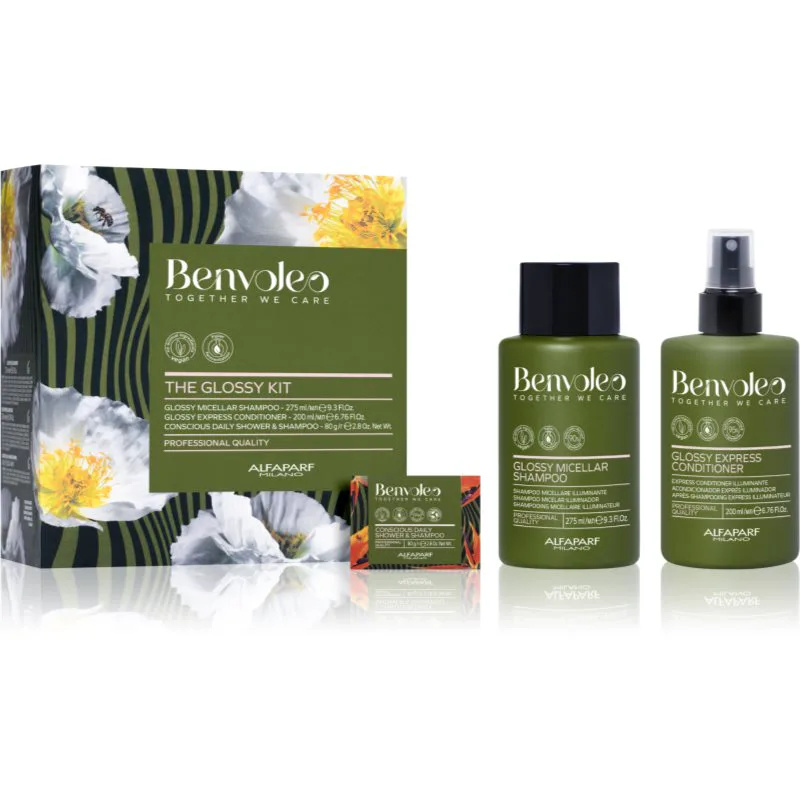 Alfaparf Milano Benvoleo Glossy σετ δώρου Για λάμψη και απαλότητα μαλλιών