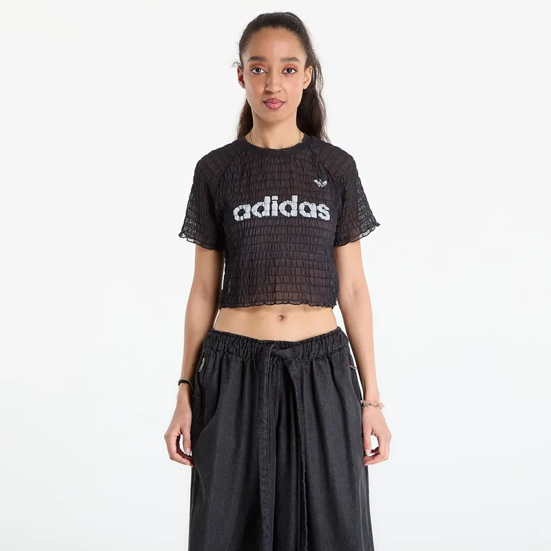 T-shirt adidas Smocked Cali T-Shirt Black S