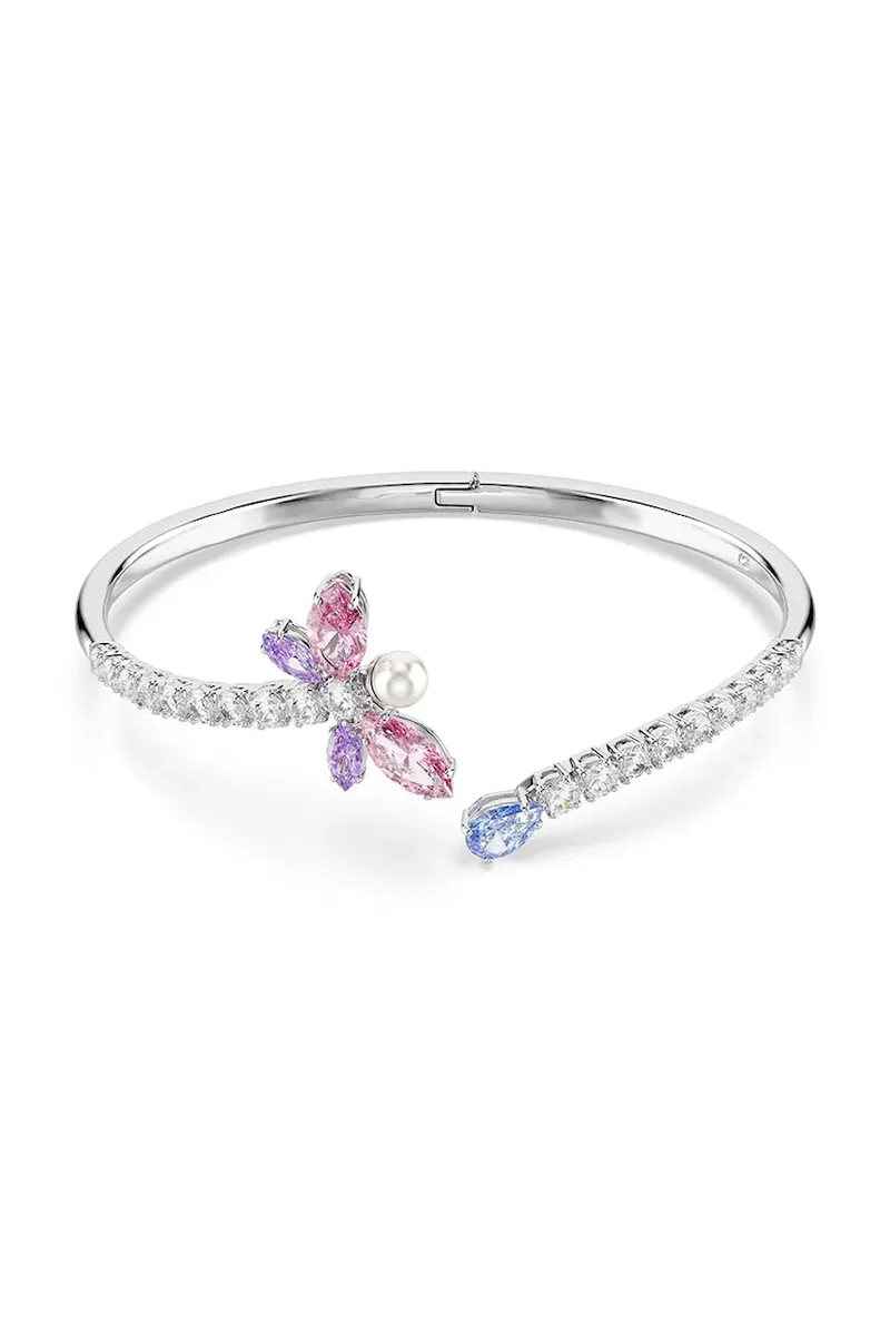 Swarovski βραχιόλι γυναικείο μεταλλικό με ζιργκόν Ariana Grande x Swarovski
