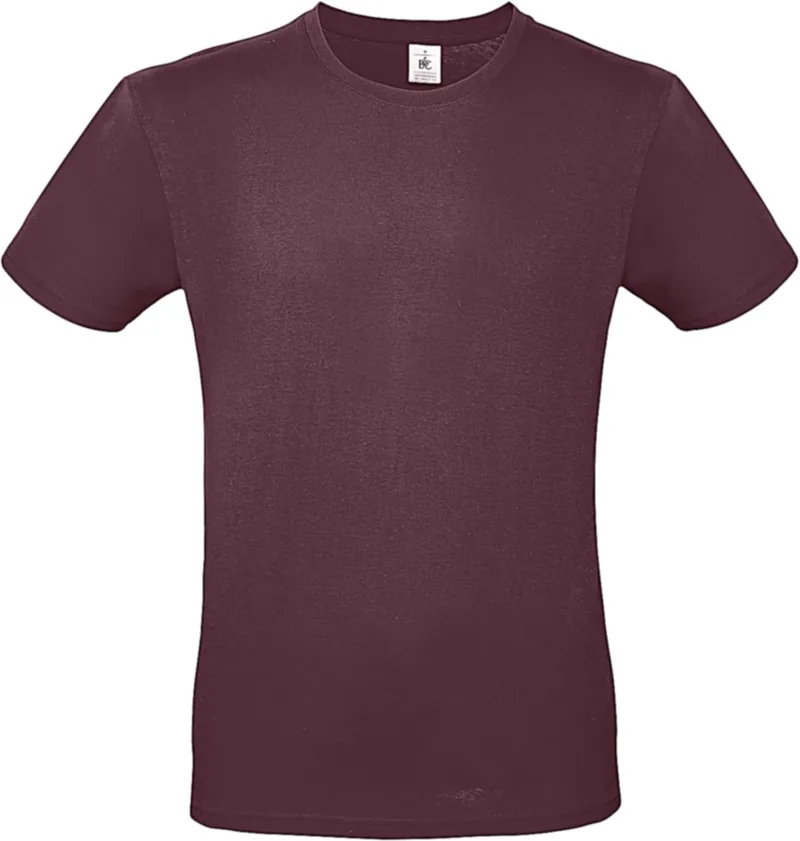 Ανδρικό T-Shirt TU01T B & C E150 Burgundy