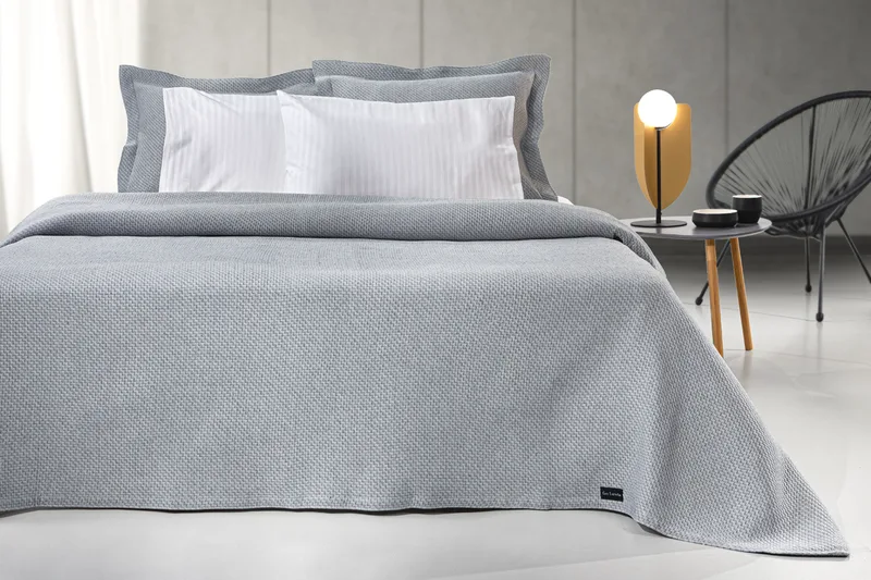 Κουβέρτα Βαμβακερή Ημίδιπλη 180x260εκ. Slalom Anthracite Guy Laroche (Ύφασμα: Βαμβάκι 100%, Χρώμα: Ανθρακί, Μέγεθος: Ημίδιπλα ) - Guy Laroche - 5206480696190