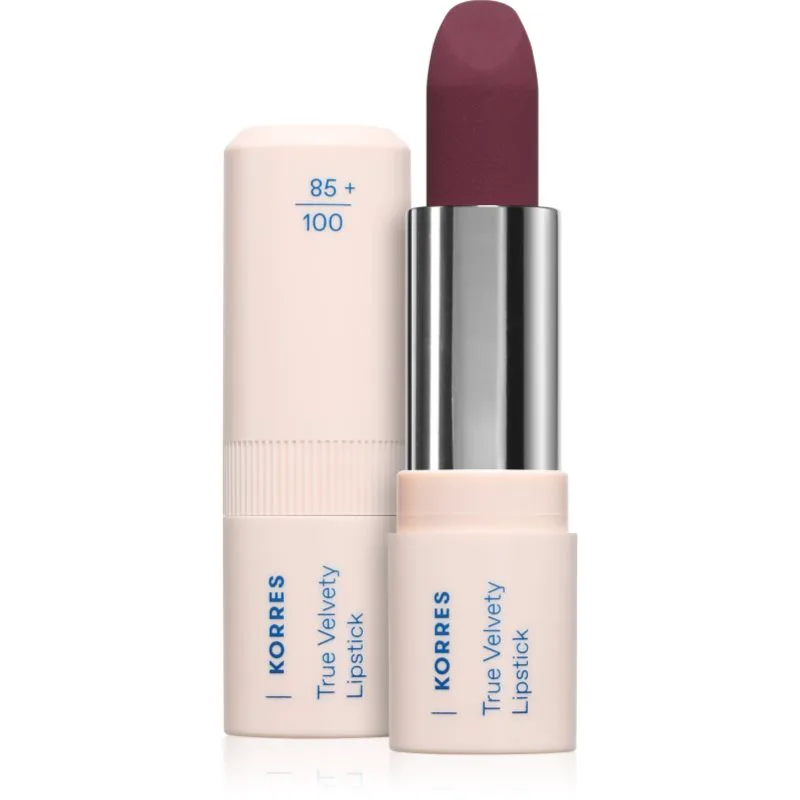 Korres True Velvety Lipstick Κρεμώδες κραγιόν με σατέν φινίρισμα απόχρωση Deep Berry 3 γρ