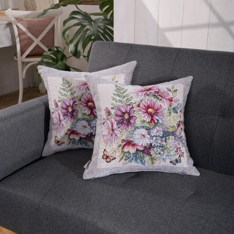 Μαξιλαροθήκη Boltana Teoran 45x45cm με γέμιση
