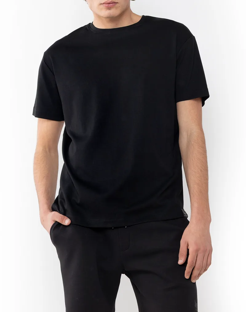 THE BOSTONIANS ΜΠΛΟΥΖΑ OVER T-SHIRT JERSEY 3TS1300-BLACK Black