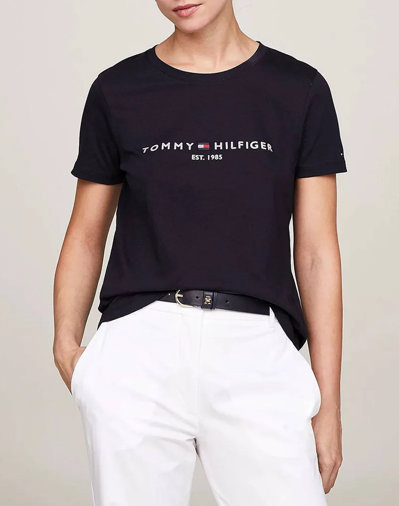 TOMMY HILFIGER ΜΠΛΟΥΖΑ HERITAGE HILFIGER C-NK REG TEE WW0WW31999-DW5 NavyBlue