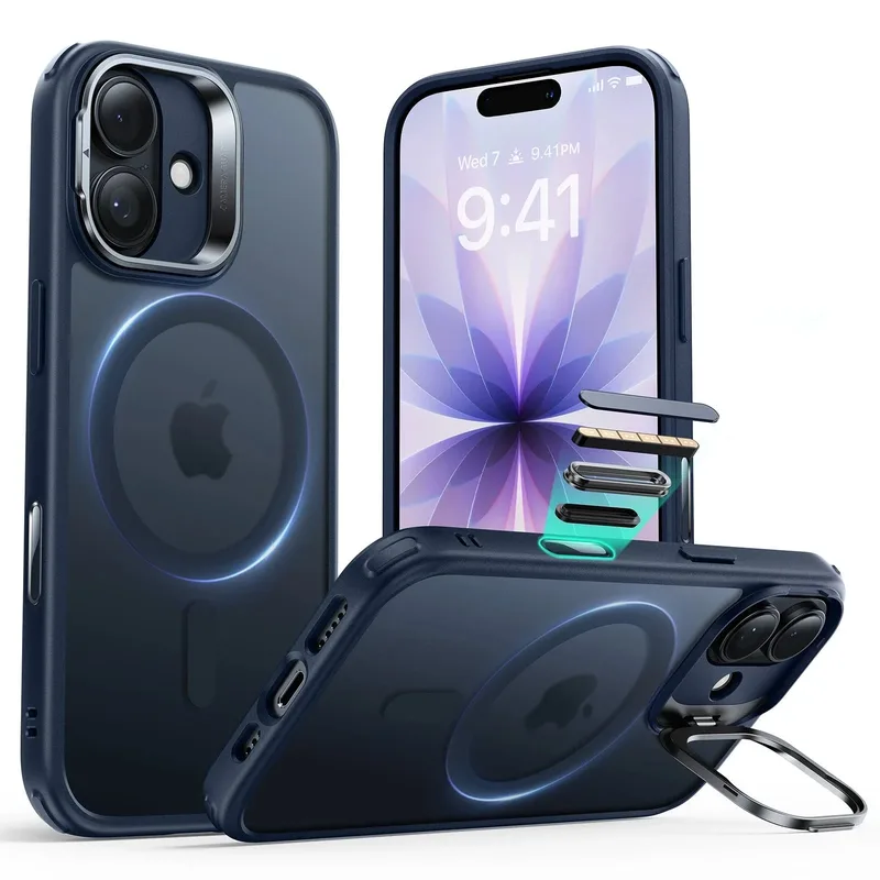 Θήκη ESR Classic Hybrid with Stash Stand (Camera Control Button) HaloLock MagSafe Frosted Blue iPhone 17