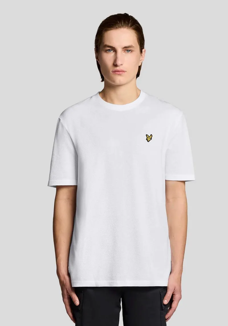 Lyle & Scott T Shirt Jacquard - TS2406V 626 White