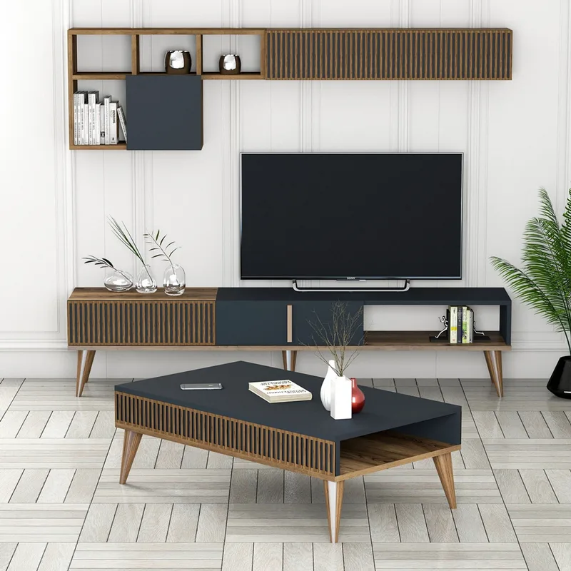Σετ Επίπλων Σαλονιού Milan Set 483 845Hct5289 (180x40x35 cm)