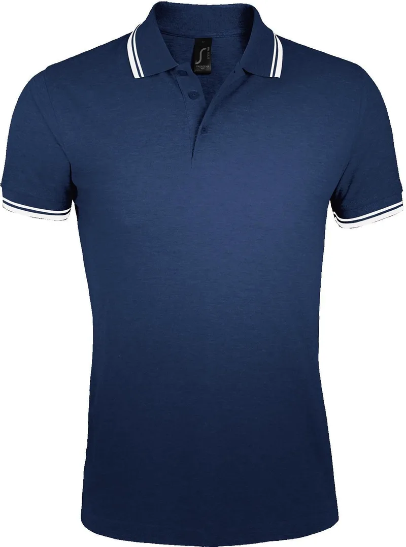 Ανδρικό πόλο πικέ Pasadena Men SOLS 00577 French Navy/White