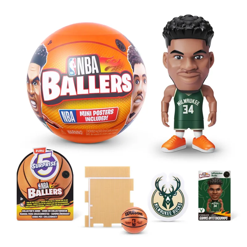 NBA SERIES 1 BALLERS ΣΥΛΛΕΚΤΙΚΗ ΜΙΝΙΑΤΟΥΡΑ ZURU (1 ΤΕΜ., ΤΥΧΑΙΟ ΣΧΕΔΙΟ, ΓΙΑ ΠΑΙΔΙΑ 3+)