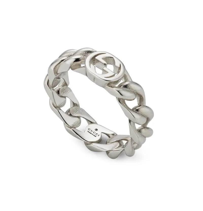 GUCCI "Interlocking G" Δαχτυλίδι από ασήμι 925 Silver YBC843972001013