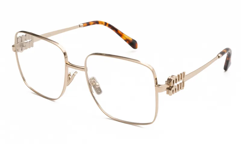 MIU MIU ΣΚΕΛΕΤΟΣ ΟΡΑΣΕΩΣ MIU MIU 51XV ZVN1O1 5417 51XV Χρυσό