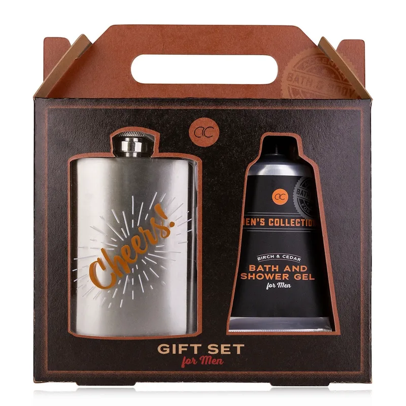 Men's collection-Ανδρικό σετ περιποίησης με αφρόλουτρο 60ml & ένα φλασκί 115ml