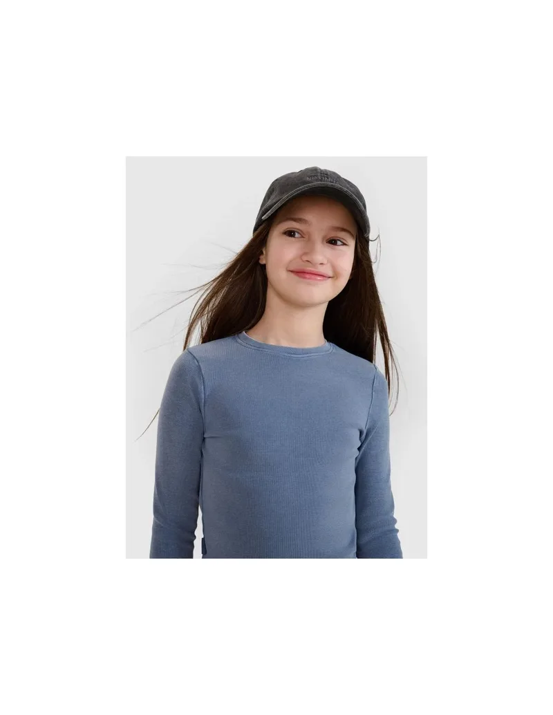 Longsleeve slim crop top plain girls 4F 4FJWSS25TLONF43032S