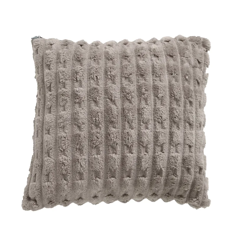 Διακοσμητικό Μαξιλάρι Fleece 40x40εκ. Throws 1177 Taupe Das Home (Ύφασμα: Polyester, Χρώμα: Taupe) - Das Home - 533540401177