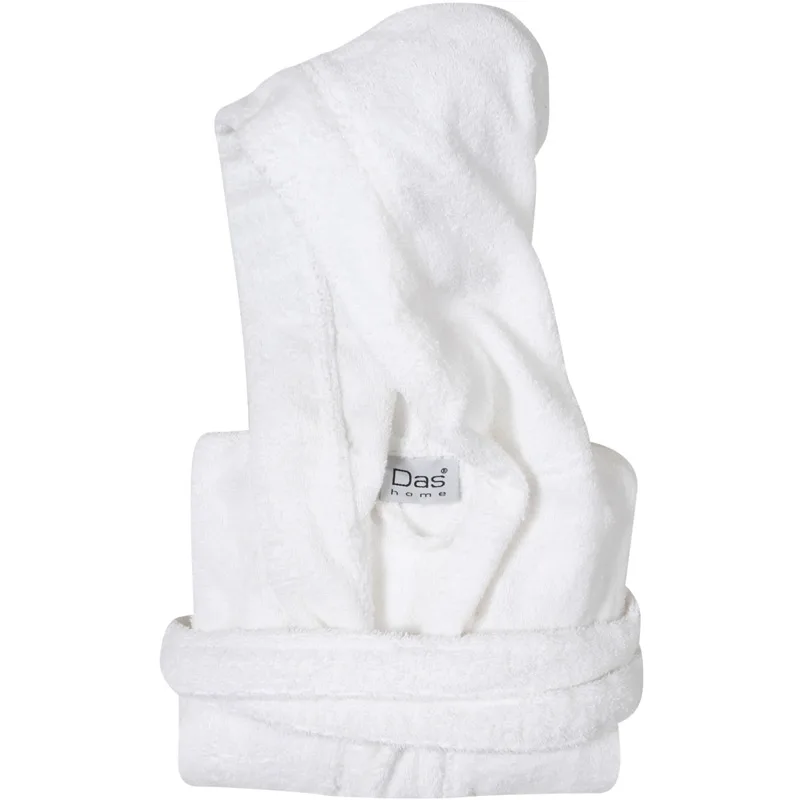 Μπουρνούζι Με Κουκούλα Das Home Casual 5900 White - X-LARGE