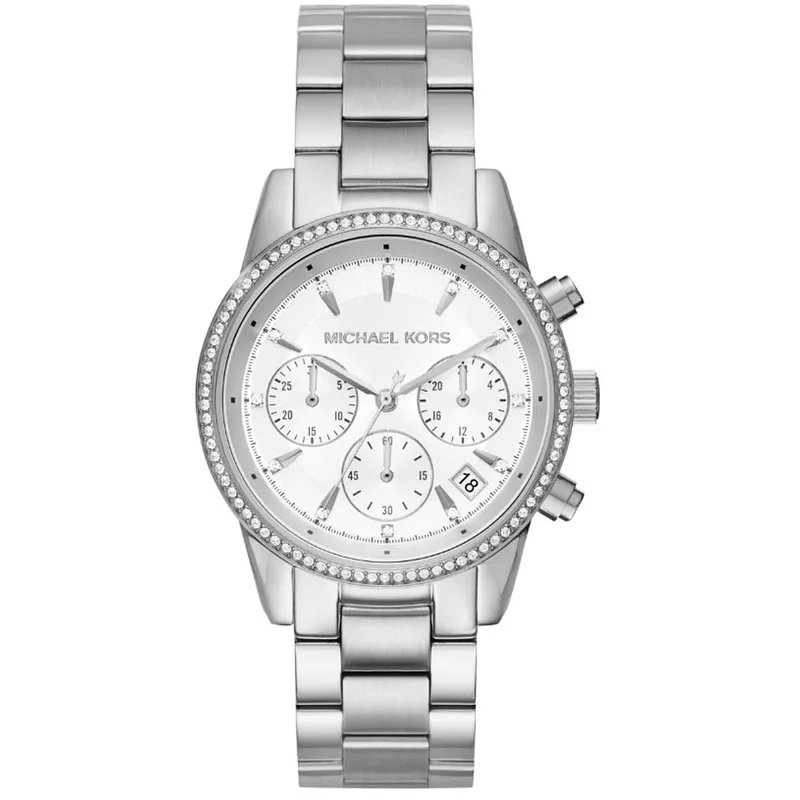 MICHAEL KORS Ritz Crystals Stainless Steel Chronograph MK6428