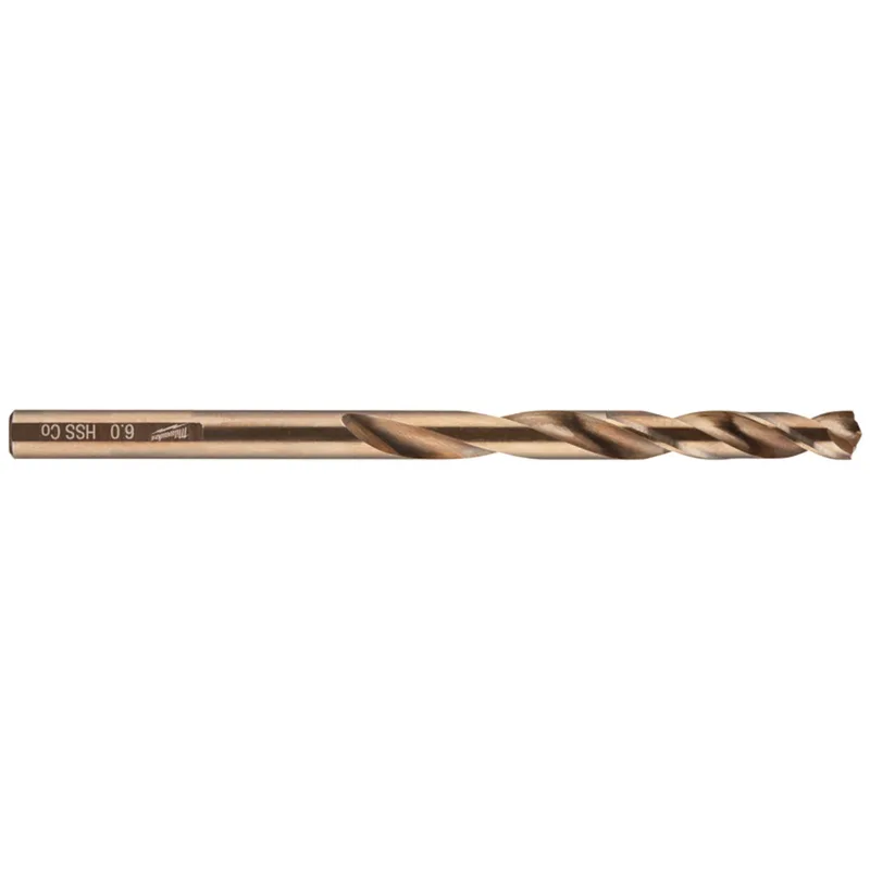 Τρυπάνι Κοβαλτίου HSS-G 6mm DIN338 MILWAUKEE RED COBALT