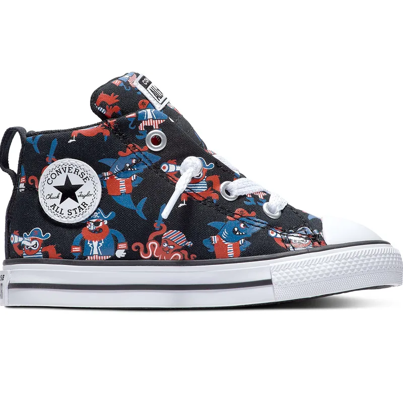 Converse Chuck Taylor All Star Street Pirate Print Kid's Shoes
