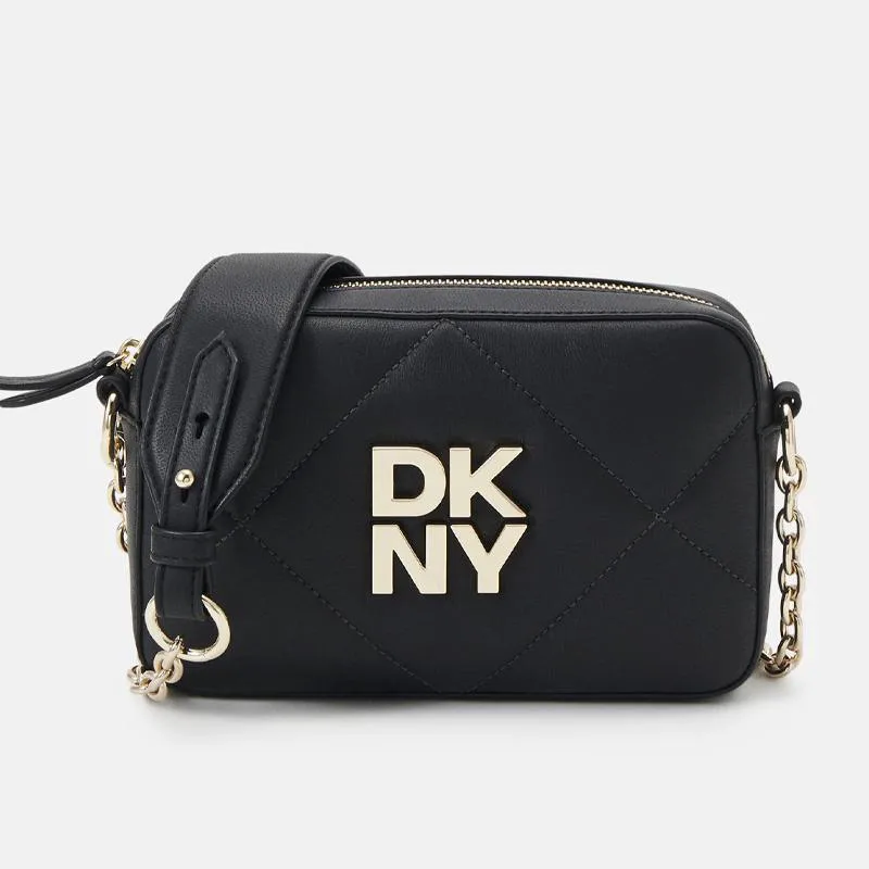 Γυναικεία Δερμάτινη Τσάντα Χιαστί DKNY Red Hook R41EBB85 BGD Μαύρη