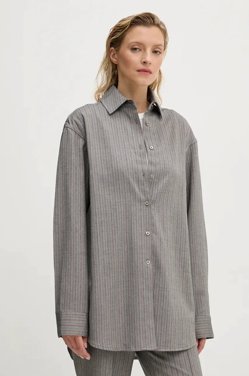 Πουκάμισο Remain Herringbone Overshirt