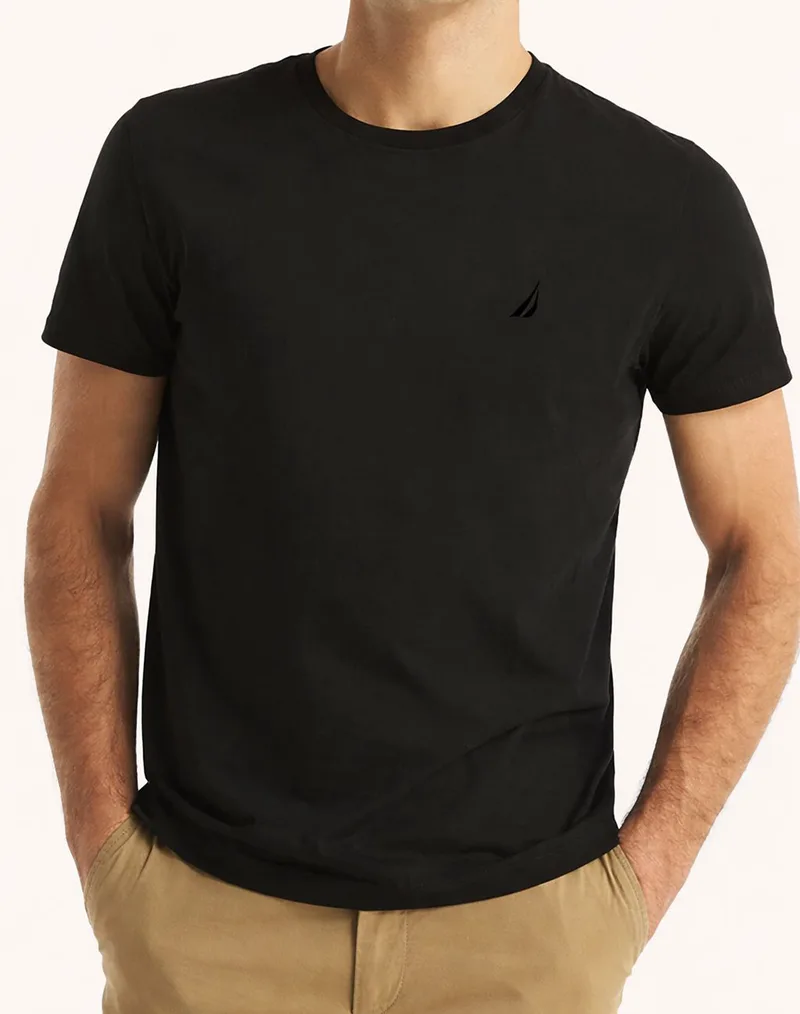 NAUTICA ΜΠΛΟΥΖΑ T-SHIRT ΚΜ S/S T-SHIRTS CREW TEE 3NCVR8100-0TB Black