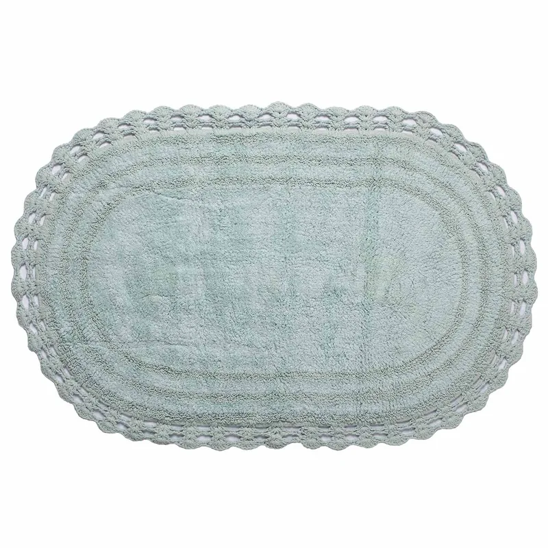 Πατάκι Μπάνιου (60x100) Silk Fashion Οβάλ Mint