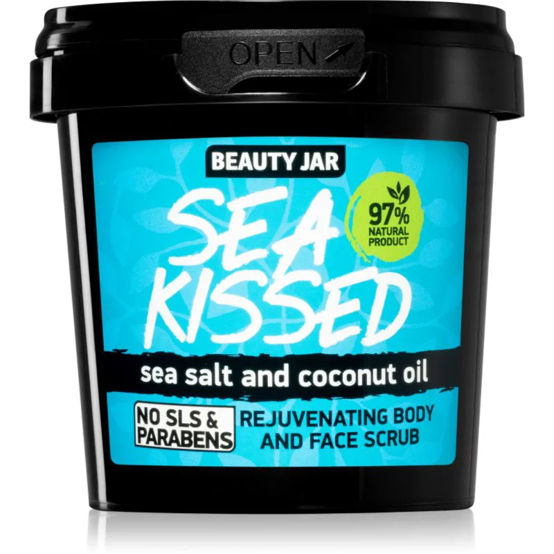 Beauty Jar Sea Kissed απολέπιση για πρόσωπο και σώμα με θαλασσανινό αλάτι 200 γρ