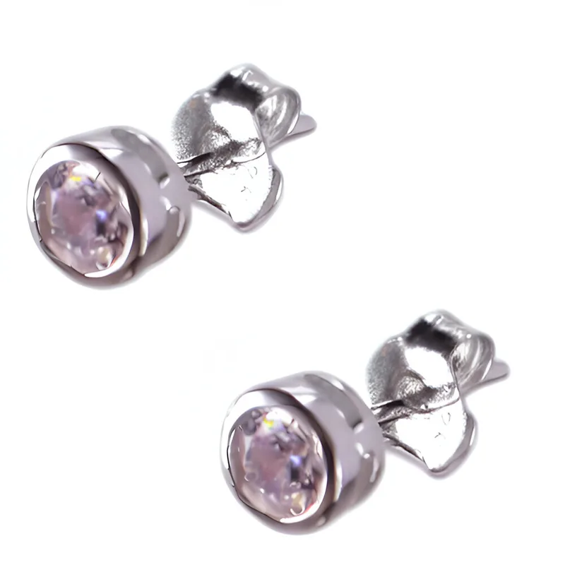 Σκουλαρίκια Καρφωτά Ασήμι 925 με zircon Gatsa SK213