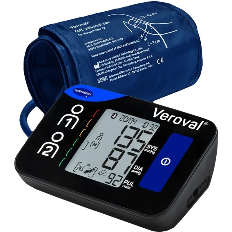 Hartmann Veroval Compact+ Upper Arm Blood Pressure Monitor Πιεσόμετρο Βραχίονα με Υψηλή Ακρίβεια Μέτρησης 1 Τεμάχιο