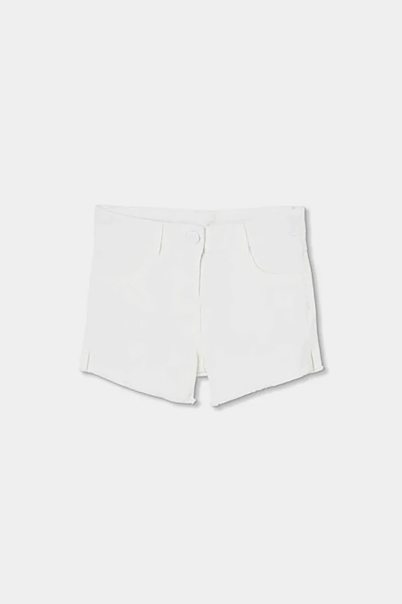 Boboli παιδικό denim σορτς μονόχρωμο - 493084 Λευκό