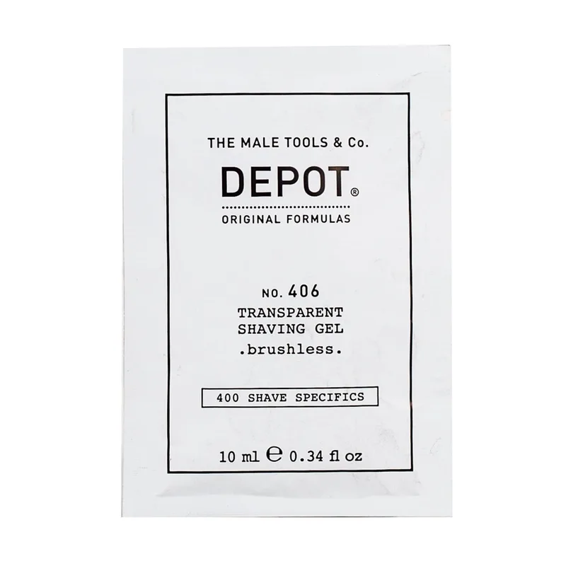 Depot, 400 Shave Specifics No. 406, Menthol, Softening and Refreshing, Shaving Gel, 10 ml