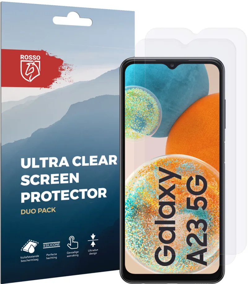 Κόκκινο Ultra Clear Screen Protector - Μεμβράνη Προστασίας Οθόνης - Samsung Galaxy A23 / M23 - 2 Τεμάχια (8719246399183)