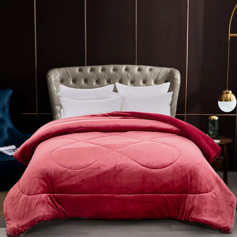 Κουβερτοπάπλωμα 220x240 Υπέρδιπλο Coral Sunshine Flannel-Sherpa Rose (220x240)