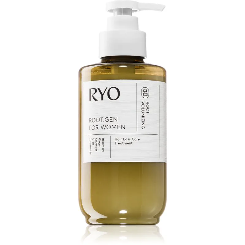 RYO Root:Gen Hair Loss Care Treatment δυναμωτική φροντίδα ενάντια στη τριχόπτωση για γυναίκες 353 ml