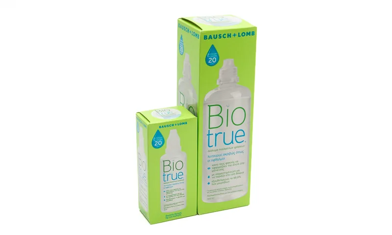 BAUSCH & LOMB ΥΓΡΟ ΦΑΚΩΝ BAUSCH & LOMB BIO TRUE 360+60ml. BIO TRUE
