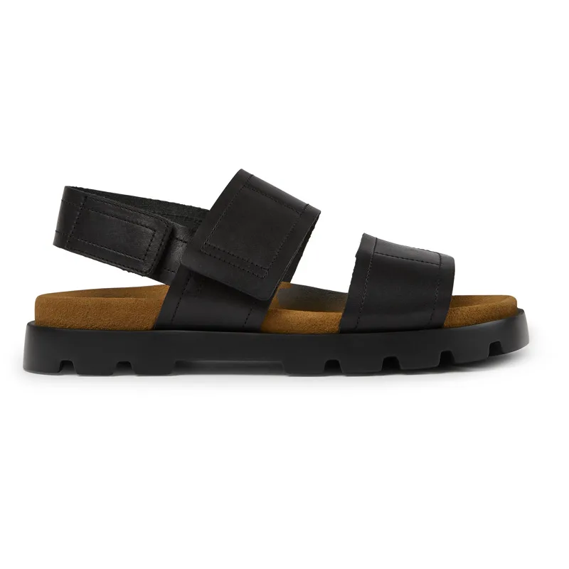 CAMPER Brutus Sandal - Πέδιλα Για Ανδρικα - Μαύρο, Μέγεθος 45, Smooth leather