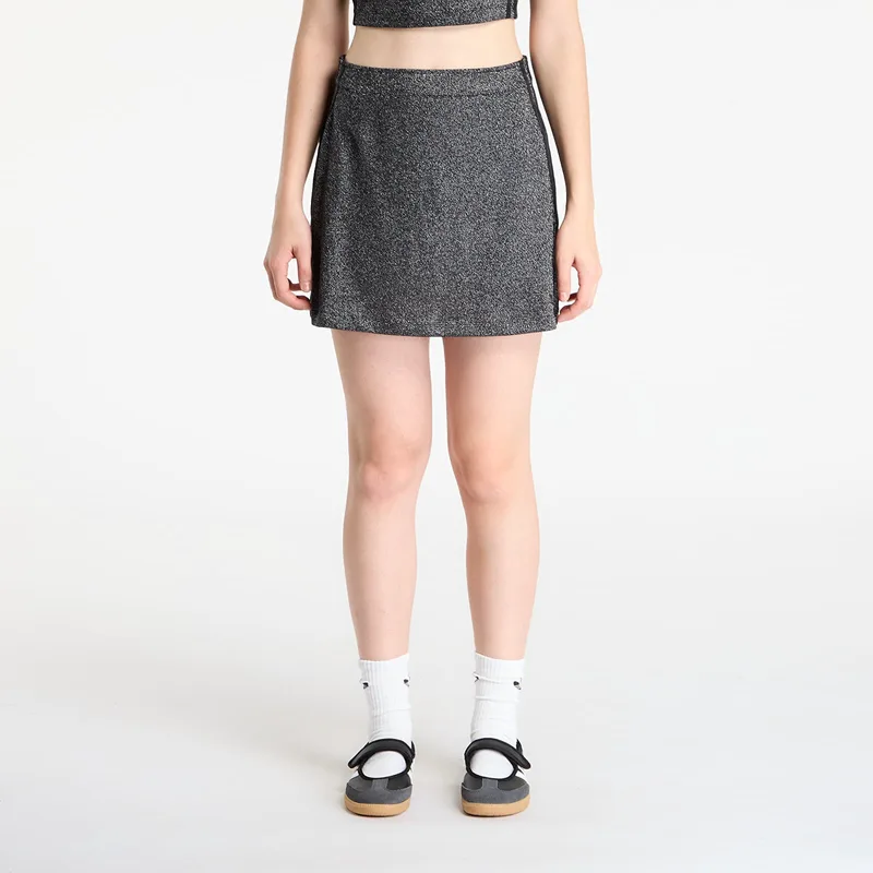 Φούστα adidas Lurex® Mini Skirt Black/ Silver Met. XL