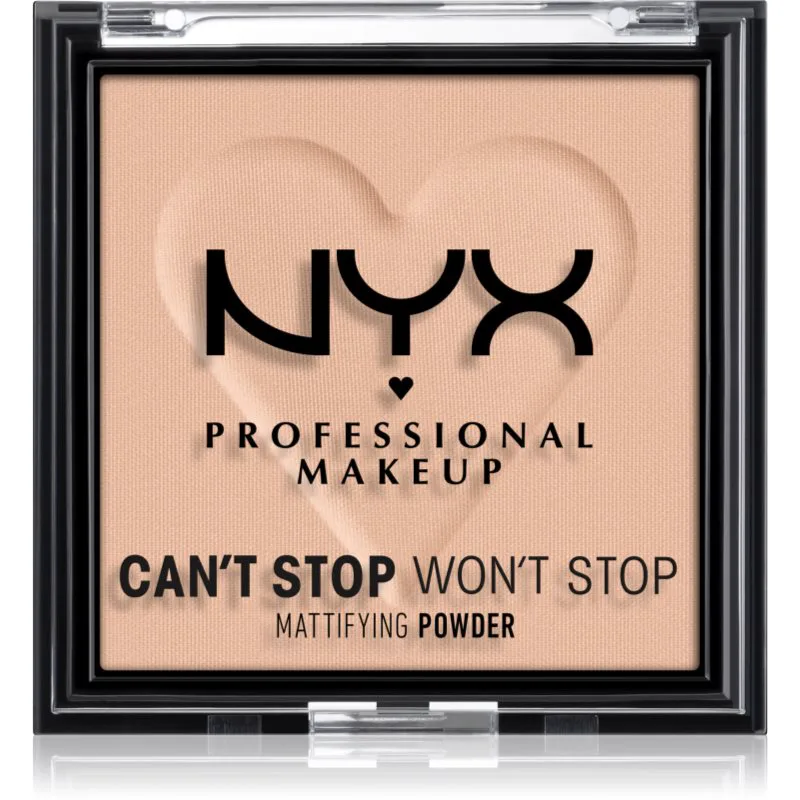 NYX Professional Makeup Can't Stop Won't Stop Mattifying Powder ματ πούδρα απόχρωση 04 Meduim 6 γρ