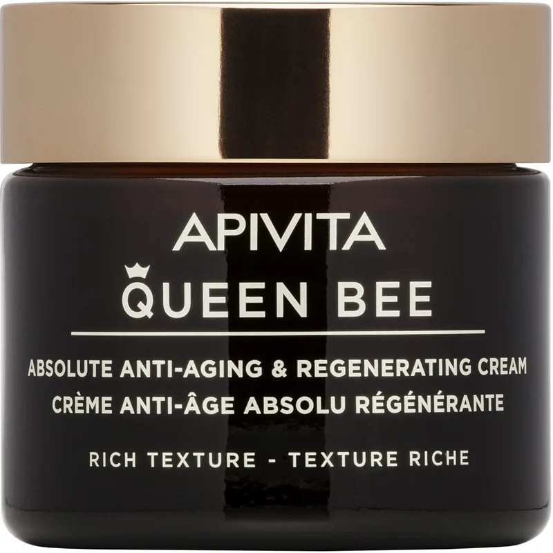 Apivita Queen Bee Absolute Anti-Aging & Regenerating Face Cream Rich Texture Κρέμα Απόλυτης Αντιγήρανσης & Αναγέννησης Πλούσιας Υφής 50ml