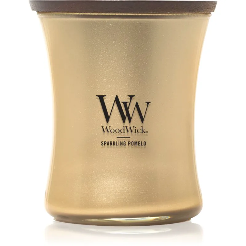 Woodwick Precious Metals Sparkling Pomelo αρωματικό κερί 275 γρ