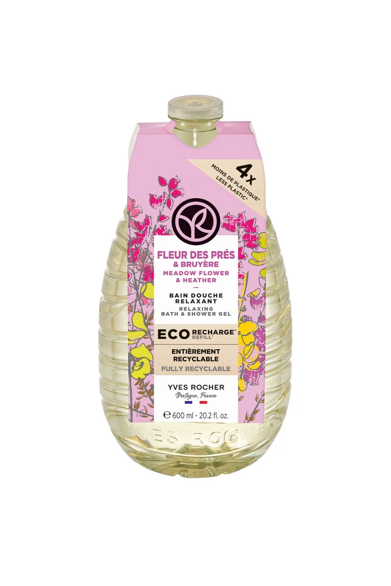 Yves Rocher Meadow Flower & Heather Shower Gel Eco-Refill 600 ml - 56811
