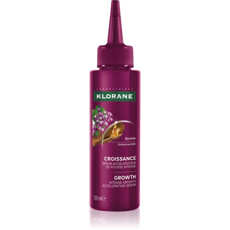 Klorane Quinine Growth Accelerating Serum ορός χωρίς ξέβγαλμα για ανάπτυξη μαλλιών και ενίσχυση ριζών 100 ml