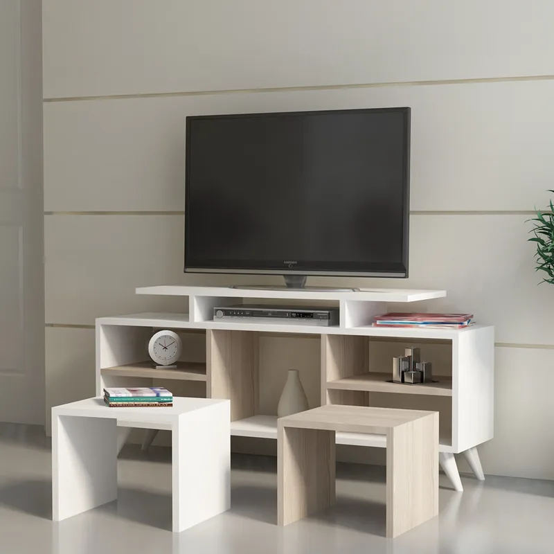 Σύνθεση Τηλεόρασης Kutay - White, Cordoba 788Dec3002 (120x56,9x29,5 cm)