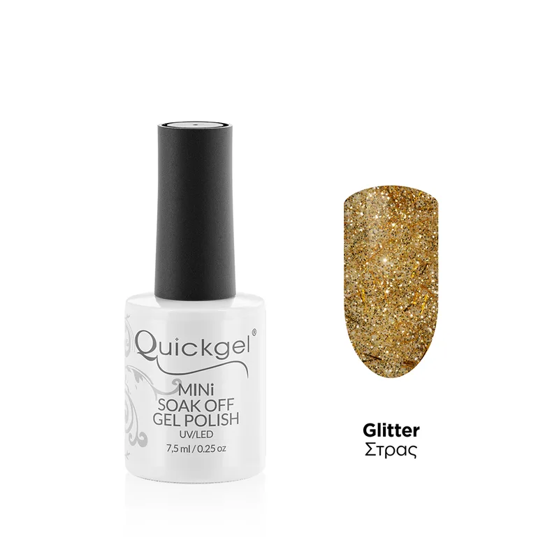 Quickgel No 880 - Golden Groove Mini Ημιμόνιμο Βερνίκι νυχιών 7,5 ml