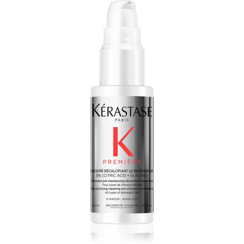 Kérastase Première Concentré Décalcifiant Ultra-Réparateur φροντίδα πριν τη περιποιήση με σαμπουάν για κατεστραμμένα μαλλιά 45 ml