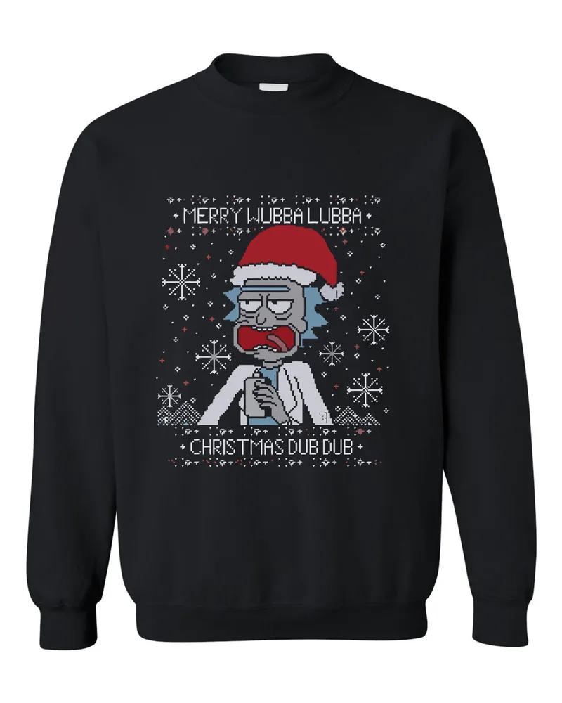 Χριστουγεννιάτικο Ugly Sweater Rick n Morty Pop Culture Black