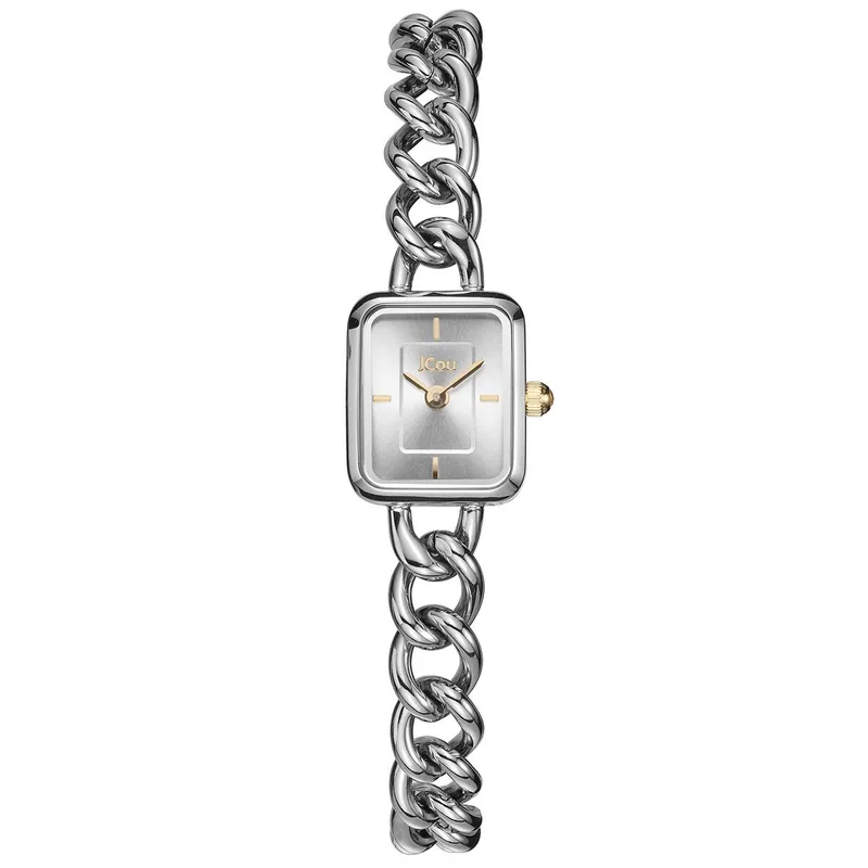 JCOU Lyra Mini - JU19084-1, Silver case with Stainless Steel Bracelet